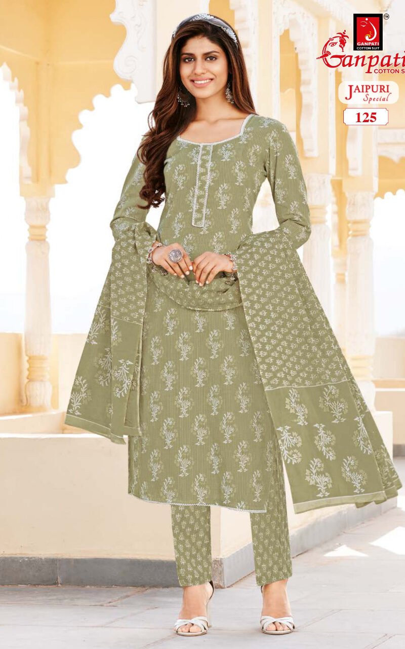Jaipuri Vol 2 Ganpati Wholesale Cotton Dress Material