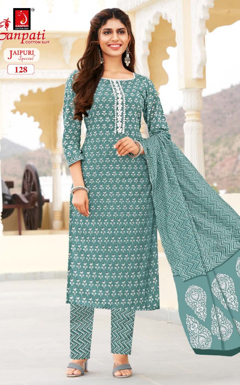 Jaipuri Vol 2 Ganpati Wholesale Cotton Dress Material
