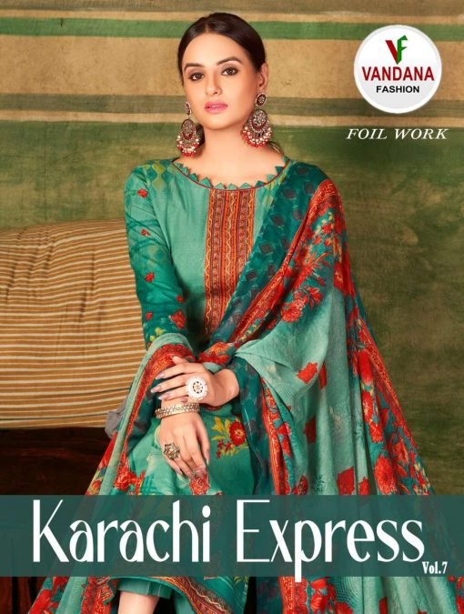 Karachi Express Vandana Wholesale Cotton Dress Material