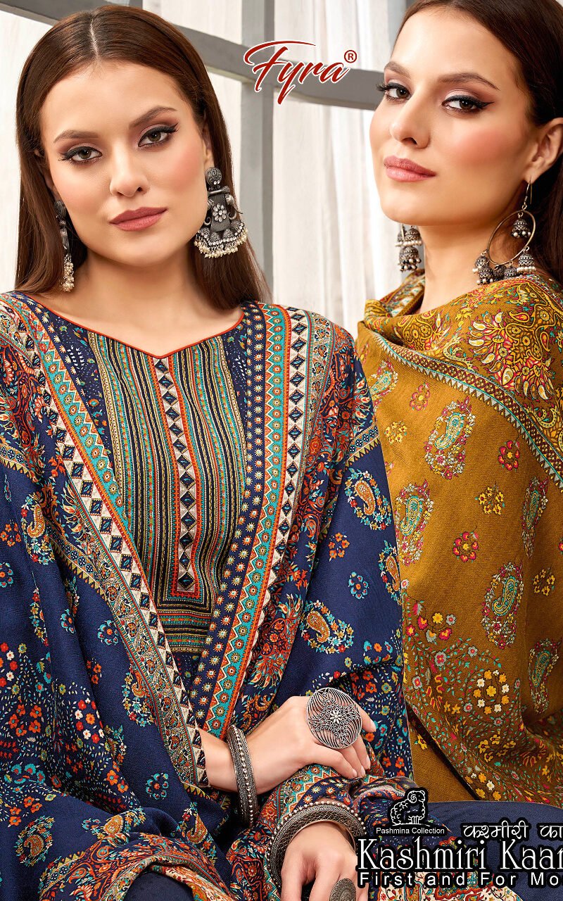 Kashmiri Kaani Fyra Designing Pashmina Suits Wholesale Online