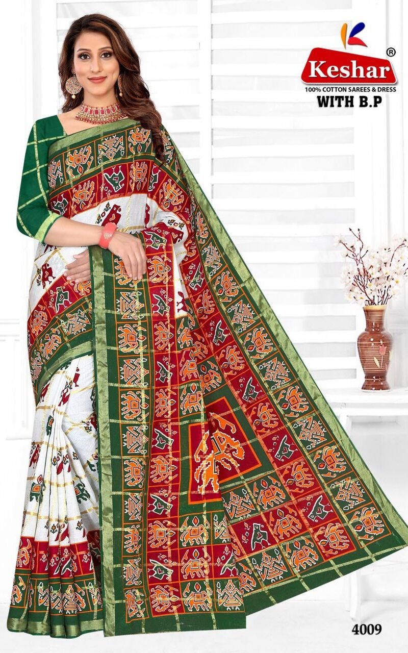 Kesar Kusum With B.P. Vol 1 Wholesale Market Surat Saree - Wholesale Saree