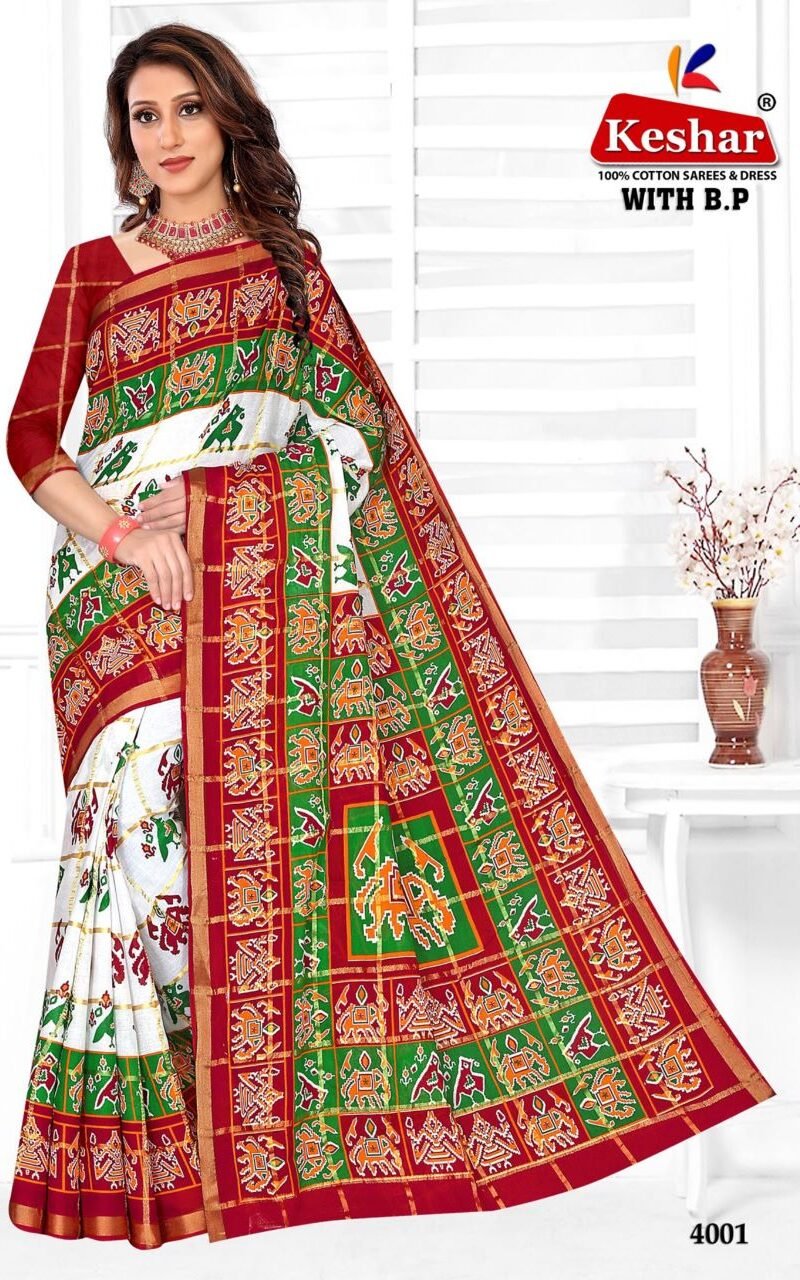 Kesar Kusum With B.P. Vol 1 Wholesale Market Surat Saree - Wholesale Saree