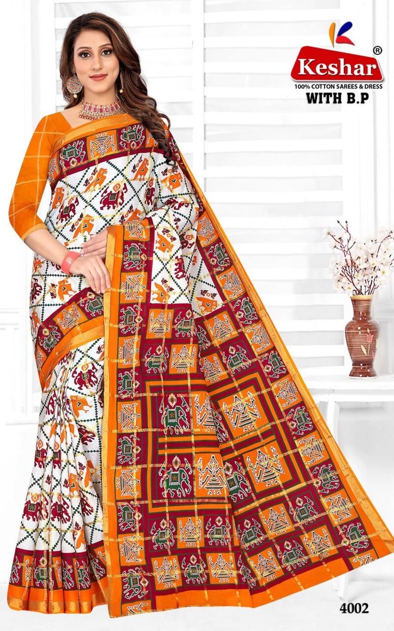 Kesar Kusum With B.P. Vol 1 Wholesale Market Surat Saree - Wholesale Saree