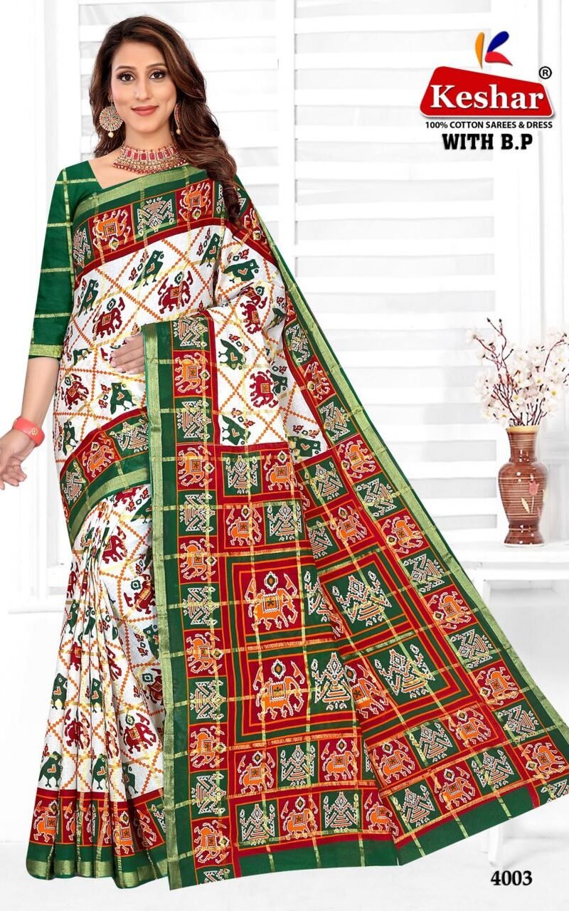 Kesar Kusum With B.P. Vol 1 Wholesale Market Surat Saree - Wholesale Saree