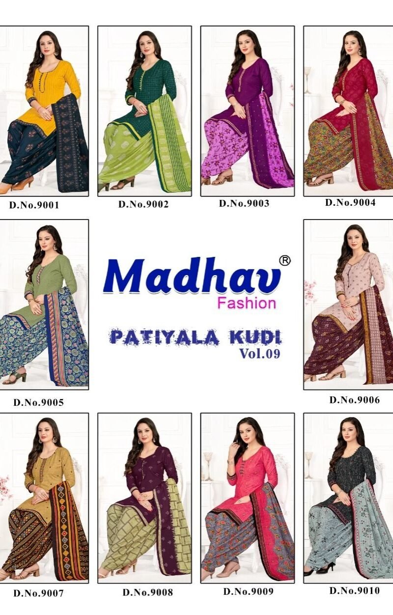 Madhav Patiyala Kudi Vol 9 Wholesale Cotton Dress Material