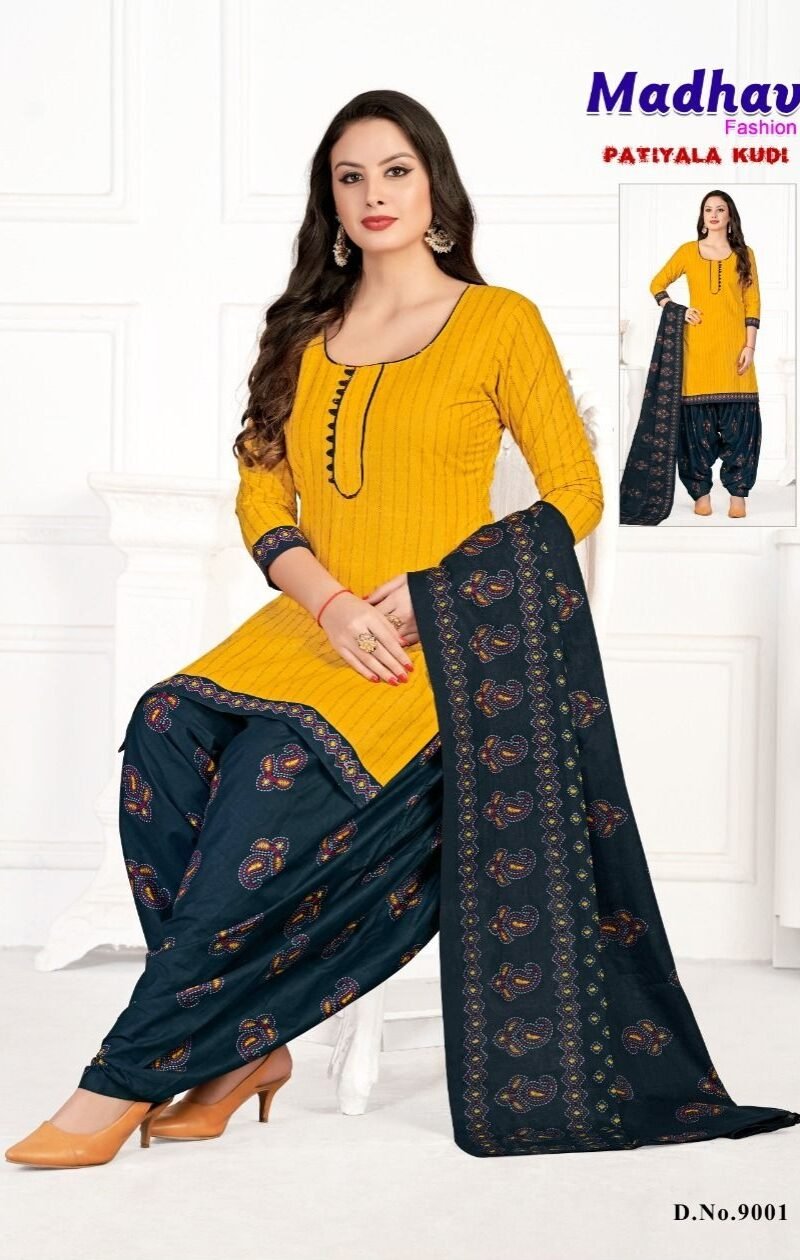 Madhav Patiyala Kudi Vol 9 Wholesale Cotton Dress Material