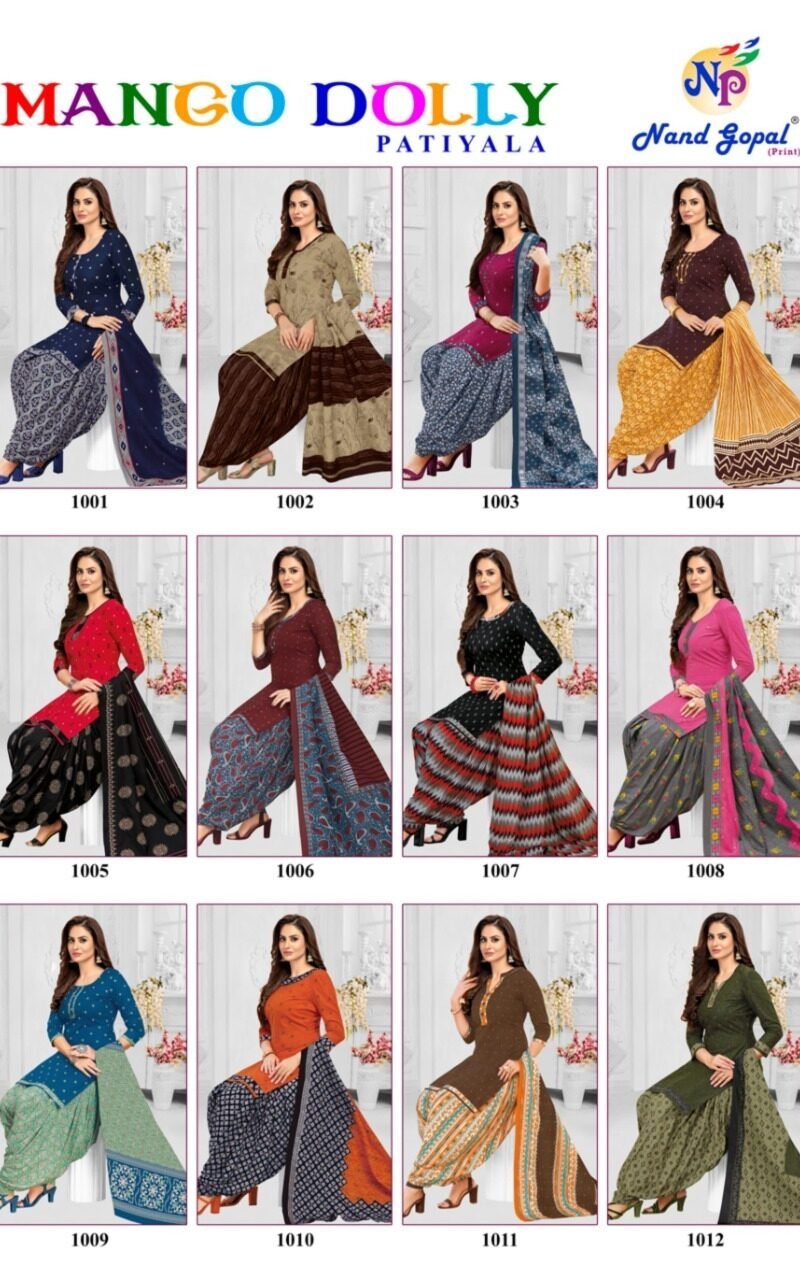 Mango Dolly Vol 1 Nand Gopal Wholesale Cotton Dress Material