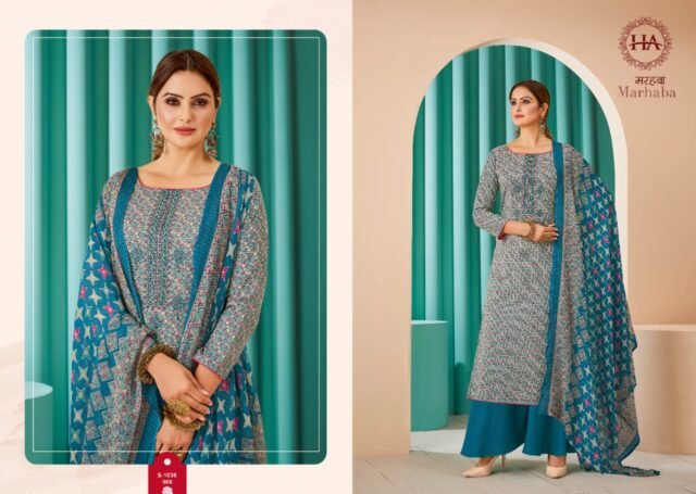 Marhaba Harshit Fashion Hub Wholesale Cotton Dress Material