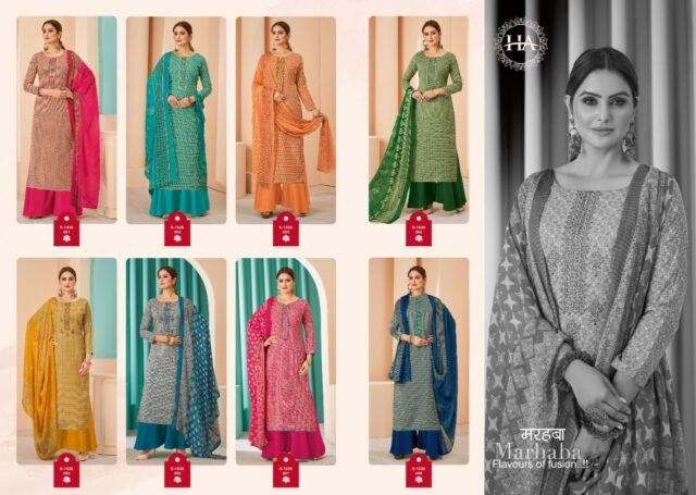 Marhaba Harshit Fashion Hub Wholesale Cotton Dress Material