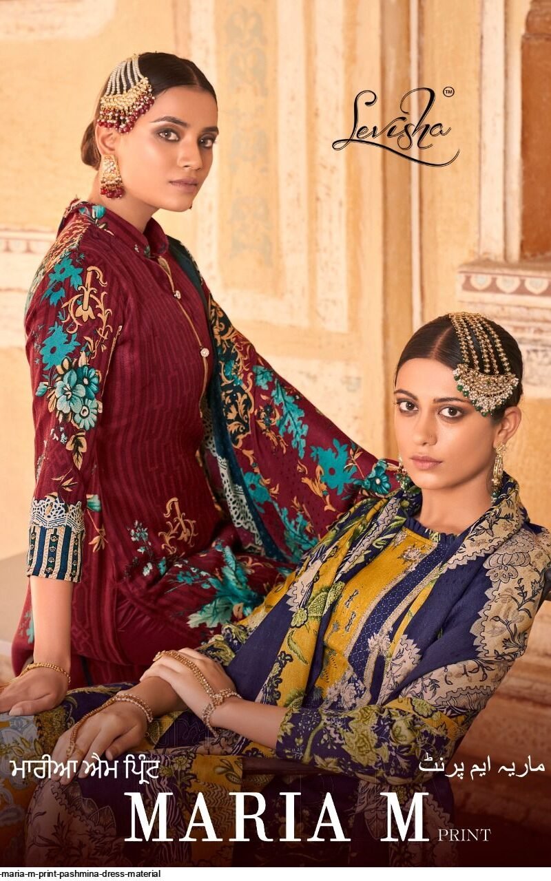 Maria M Print Levisha Pashmina Suits Wholesale Online
