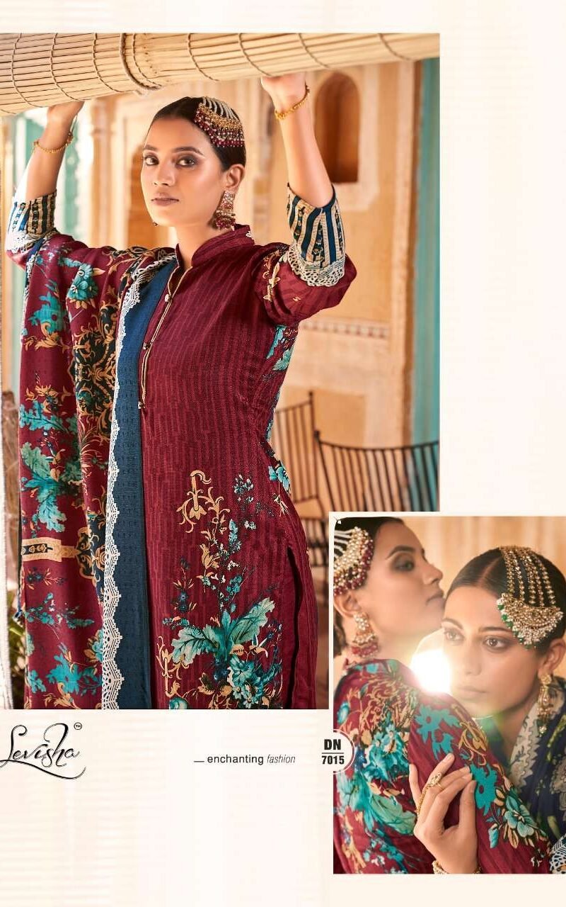 Maria M Print Levisha Pashmina Suits Wholesale Online