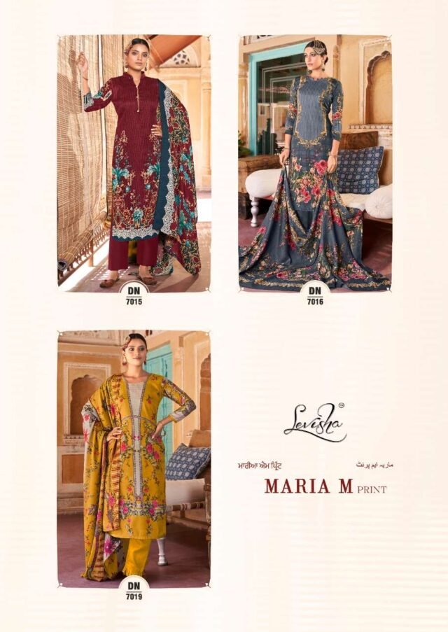 Maria M Print Levisha Pashmina Suits Wholesale Online