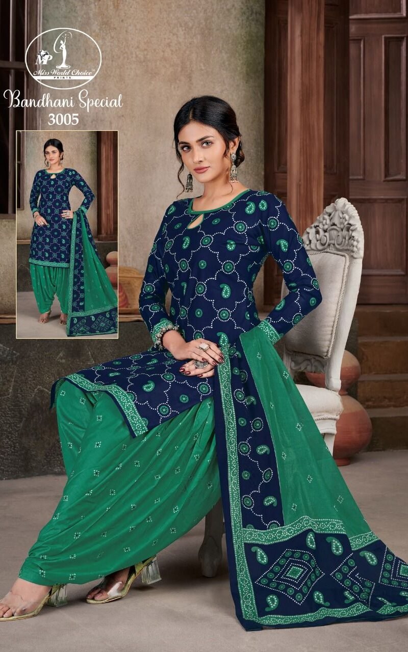 Miss World Bandhani Special Vol 31 Wholesale Cotton Dress Material