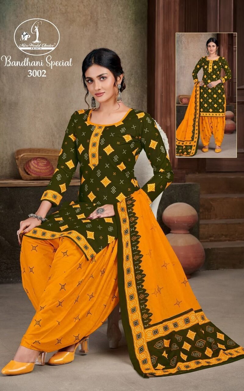 Miss World Bandhani Special Vol 31 Wholesale Cotton Dress Material