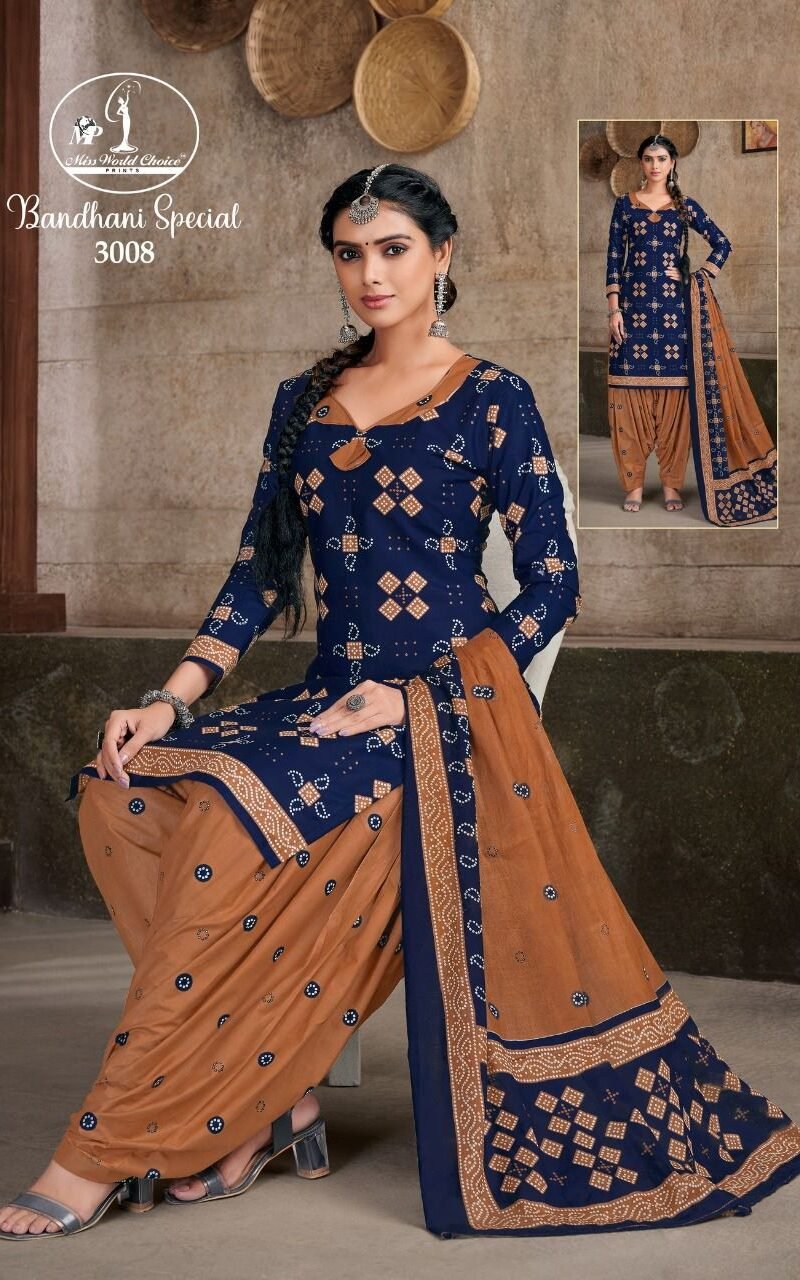 Miss World Bandhani Special Vol 31 Wholesale Cotton Dress Material