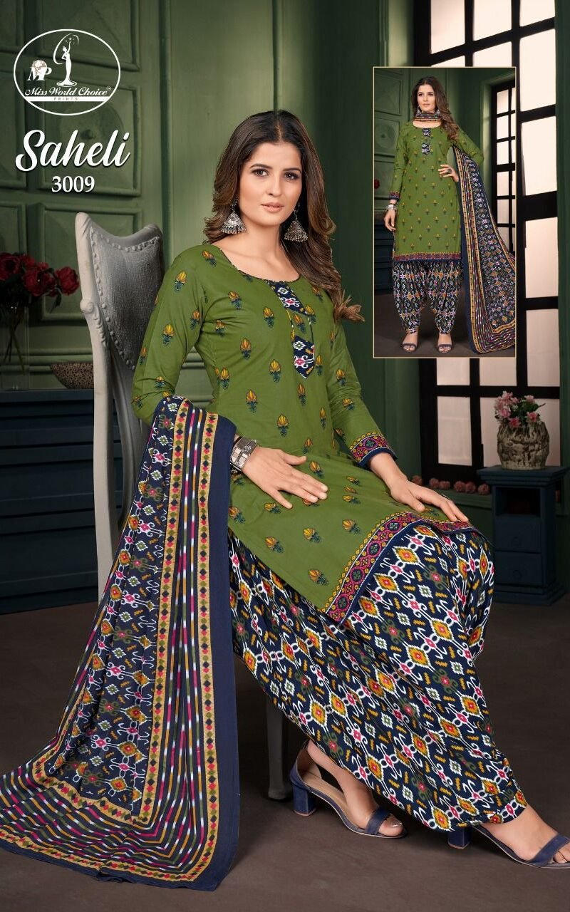 Miss World Saheli Vol 3 Wholesale Cotton Dress Material