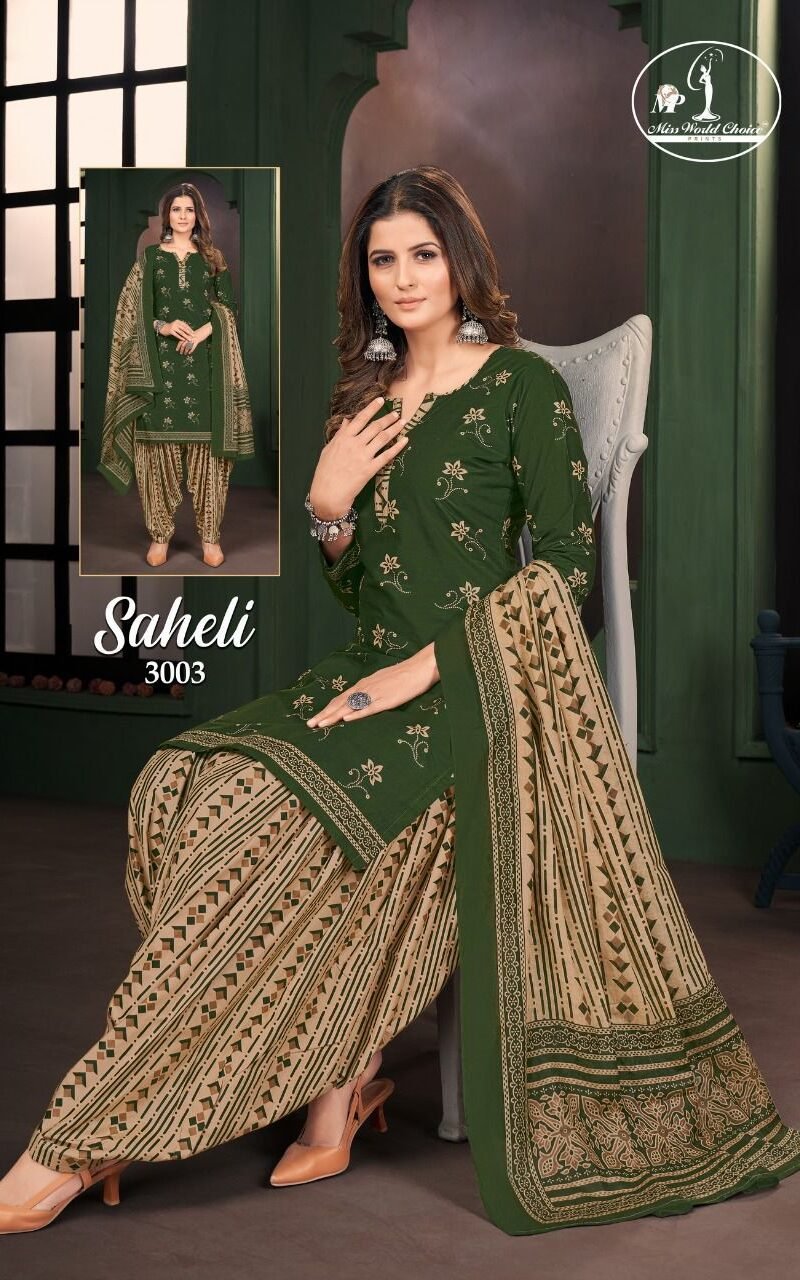 Miss World Saheli Vol 3 Wholesale Cotton Dress Material