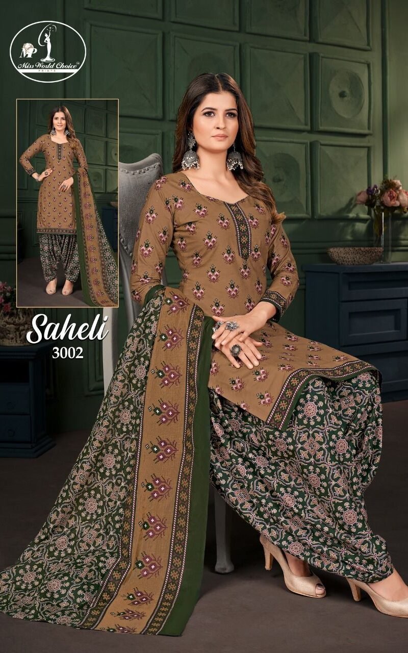 Miss World Saheli Vol 3 Wholesale Cotton Dress Material