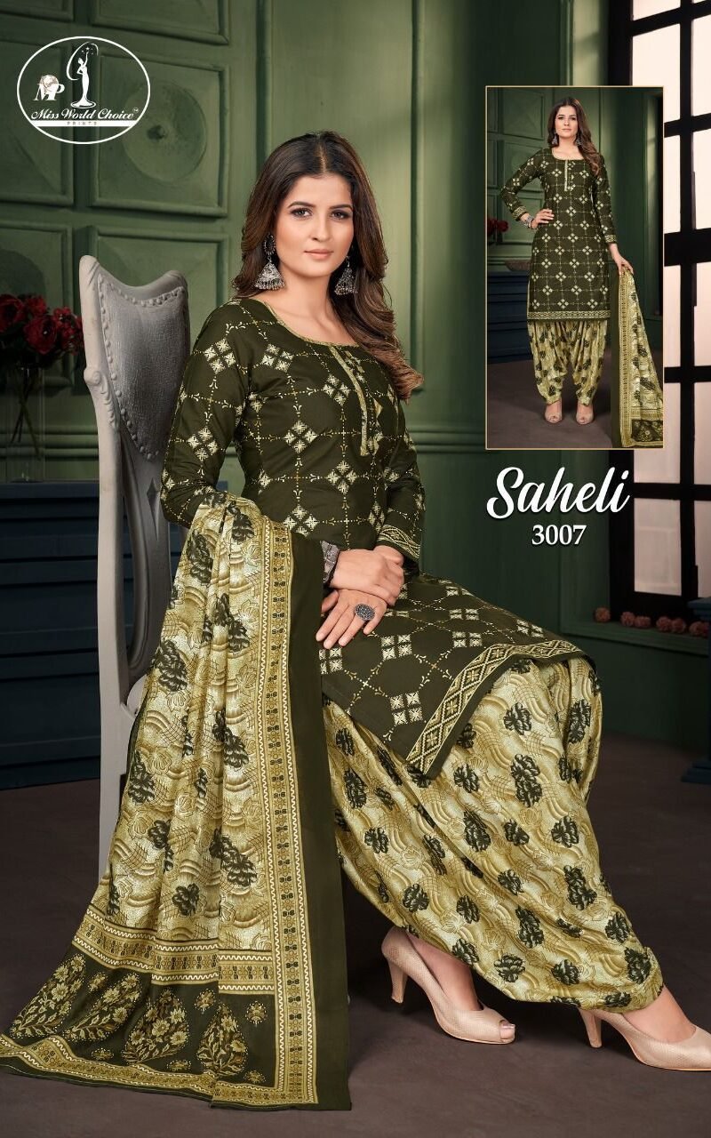 Miss World Saheli Vol 3 Wholesale Cotton Dress Material