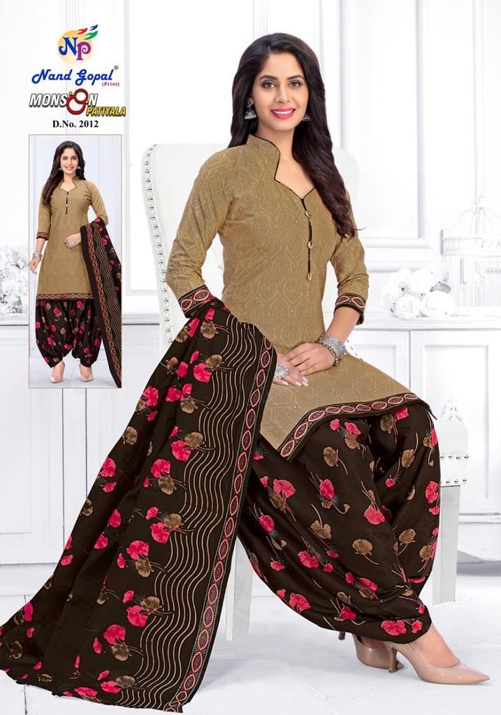 New Latest Blue Colour Designer Cotton Patiyala Suit @ 54% OFF Rs 1112.00  Only FREE Shipping + Extra Discount - Patiyala Suit, Buy Patiyala Suit  Online, salwar suits for women, dress materials