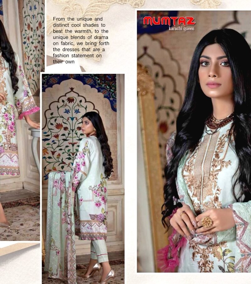 Mumtaz Karachi Queen Vol 7 Madhav Fashion Wholesale Cotton Dress Material