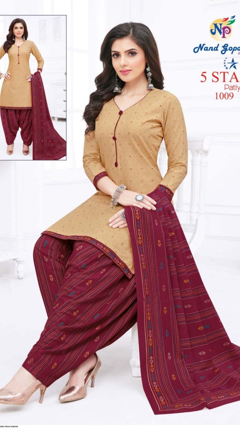 Nand Gopal Five Star Vol 1 Wholesale Cotton Dress Material