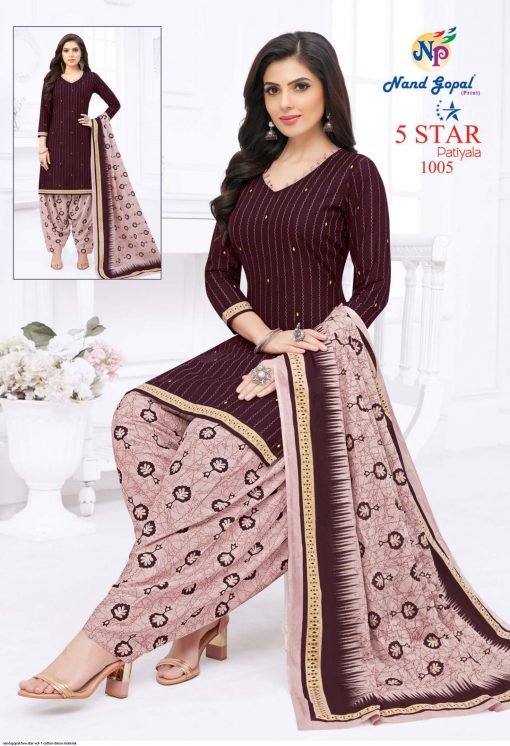Nand Gopal Five Star Vol 1 Wholesale Cotton Dress Material