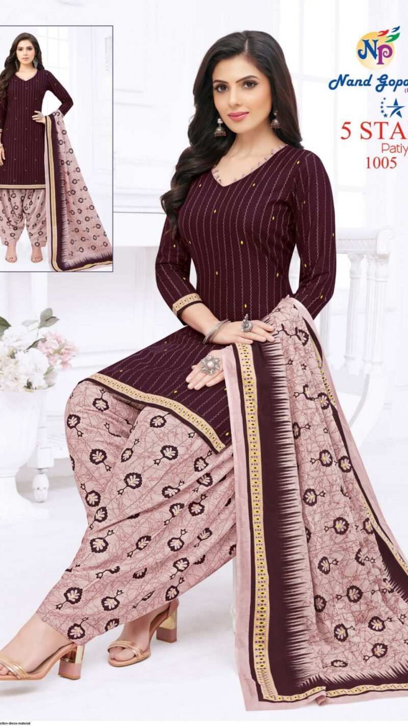 Nand Gopal Five Star Vol 1 Wholesale Cotton Dress Material