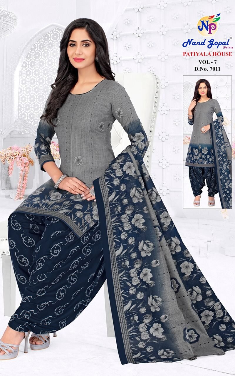 Nand Gopal Patiyala House Vol 7 Wholesale Cotton Dress Material