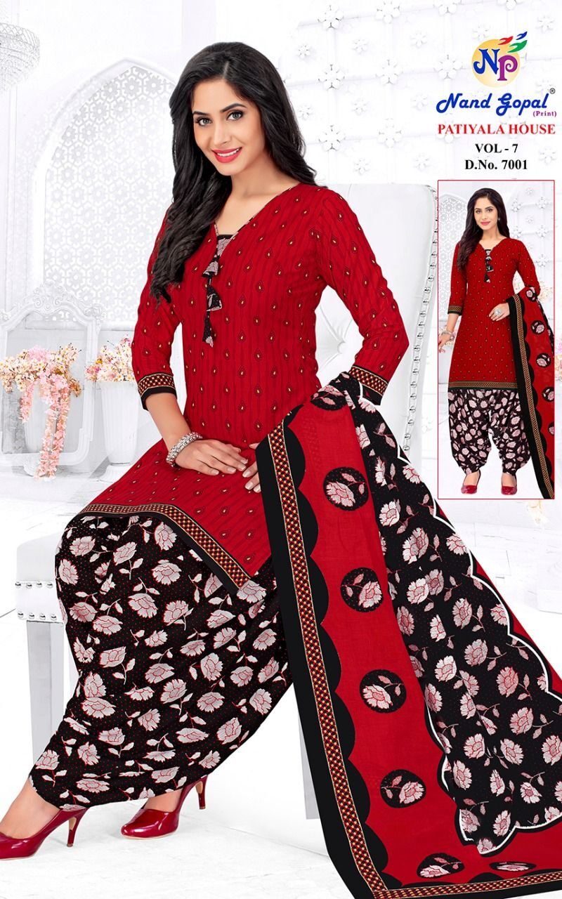 Nand Gopal Patiyala House Vol 7 Wholesale Cotton Dress Material