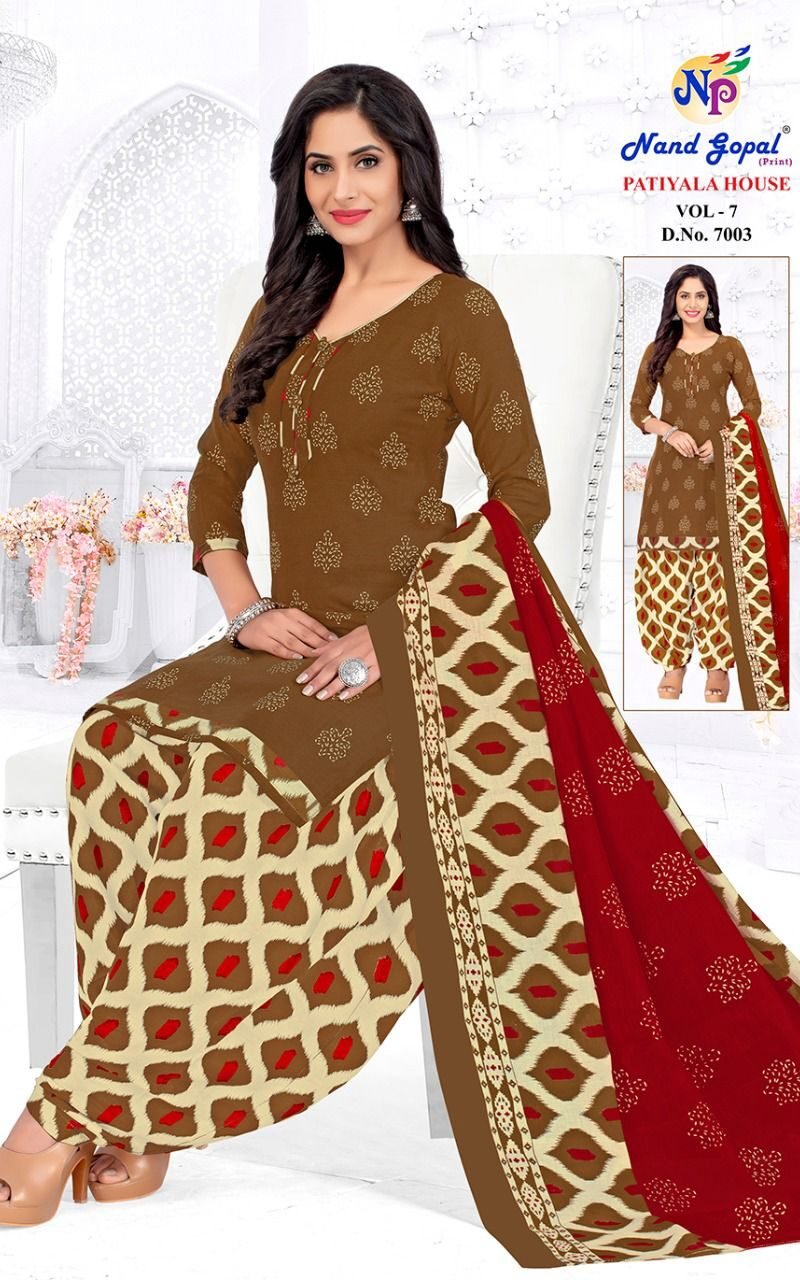 Nand Gopal Patiyala House Vol 7 Wholesale Cotton Dress Material