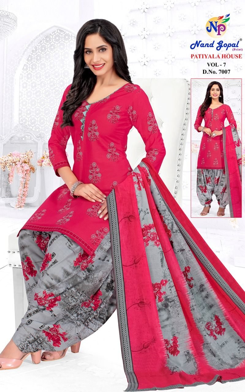 Nand Gopal Patiyala House Vol 7 Wholesale Cotton Dress Material