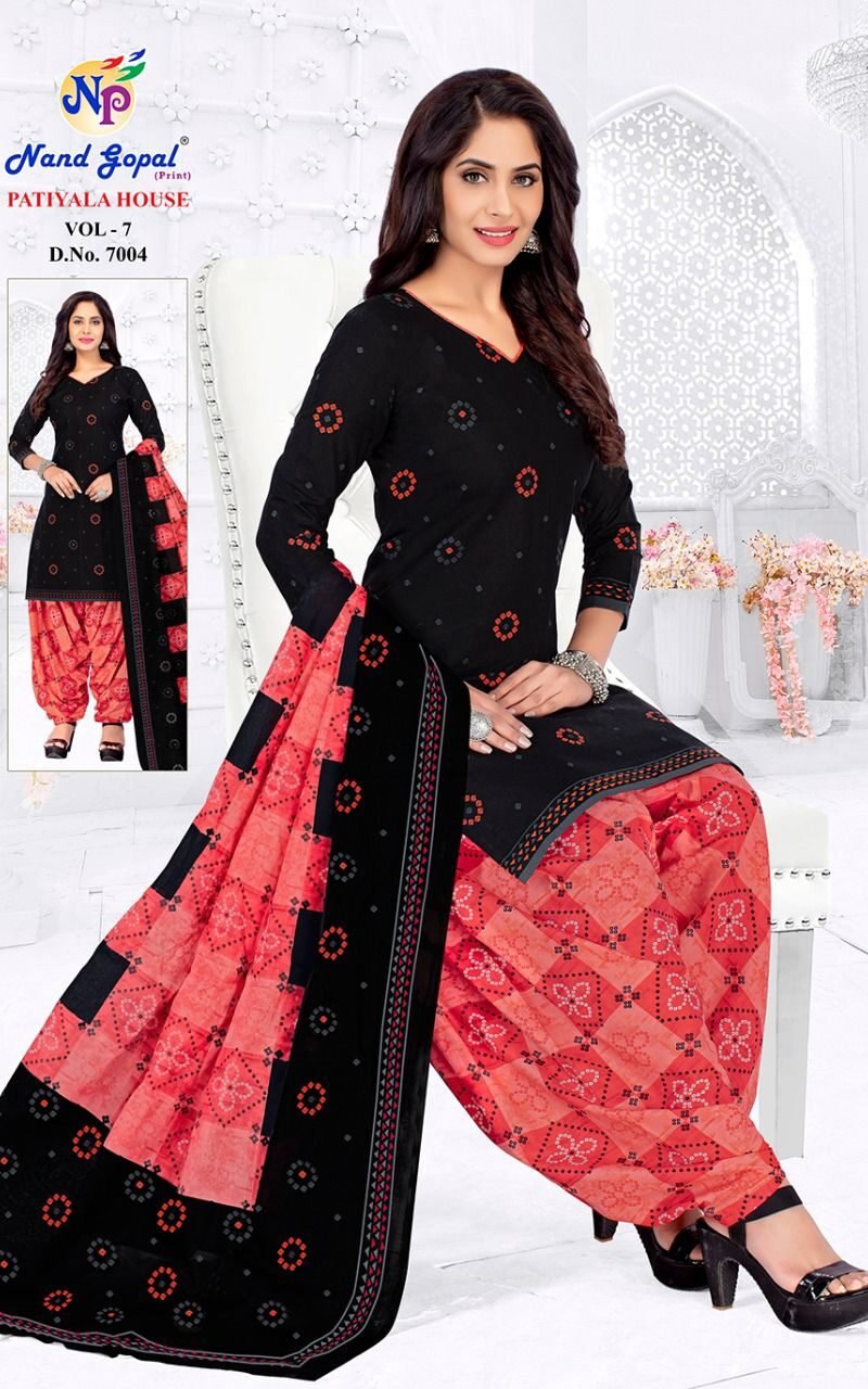 Nand Gopal Patiyala House Vol 7 Wholesale Cotton Dress Material