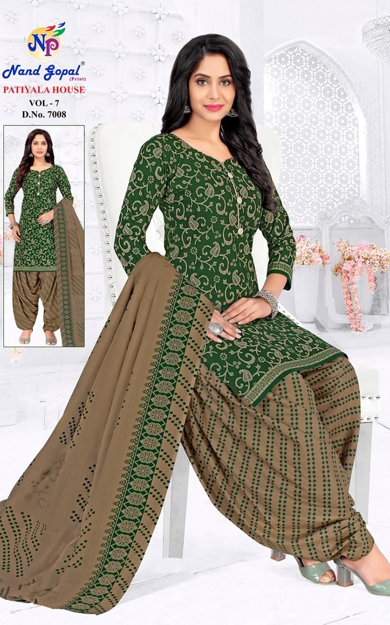 Nand Gopal Patiyala House Vol 7 Wholesale Cotton Dress Material