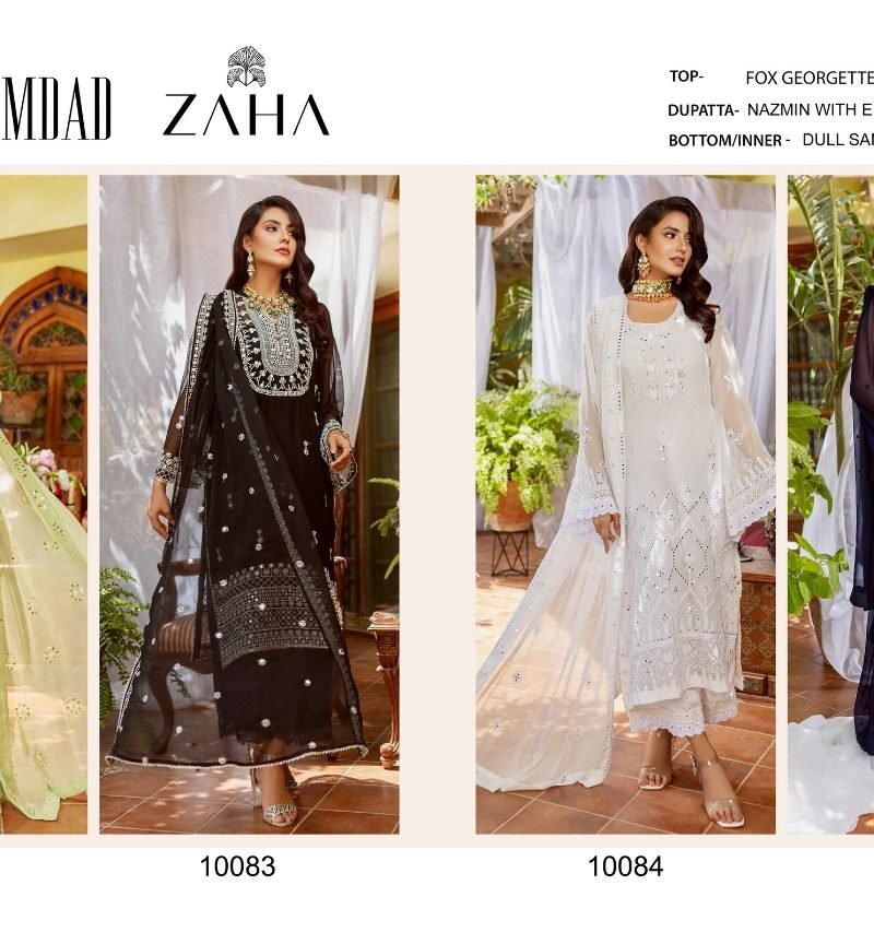 Naushad Imdad Zaha Pakistani Salwar Suits