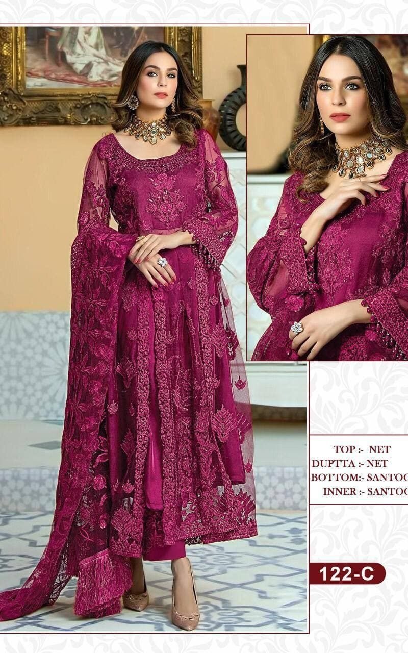 New Pakistani Design KF 122 Pakistani Salwar Suits