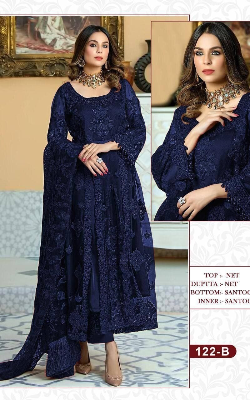New Pakistani Design KF 122 Pakistani Salwar Suits