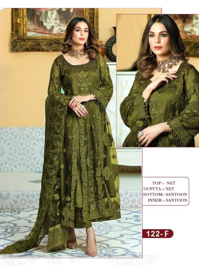 New Pakistani Design KF 122 Pakistani Salwar Suits