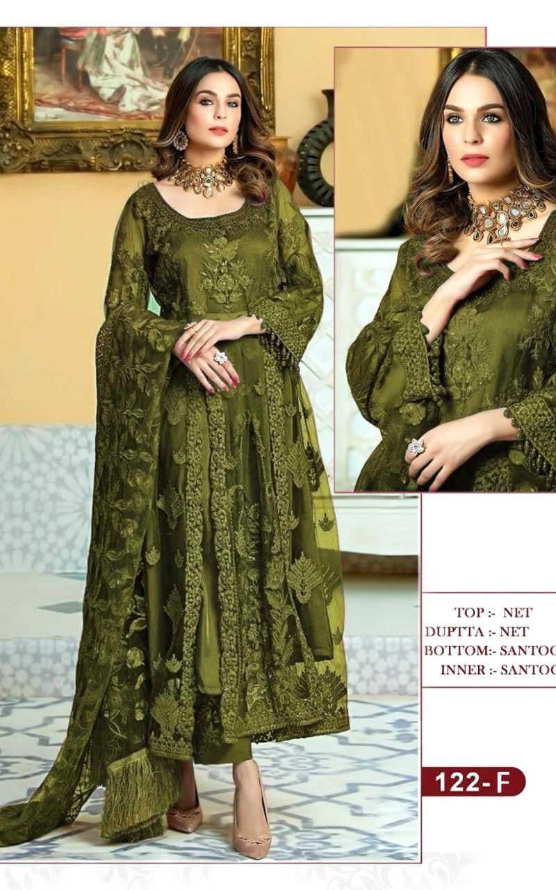 New Pakistani Design KF 122 Pakistani Salwar Suits