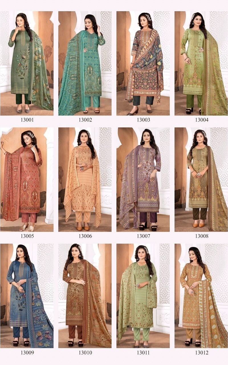 Pakizaa Vol 14 Shiv Gori Silk Mills Wholesale Cotton Dress Material