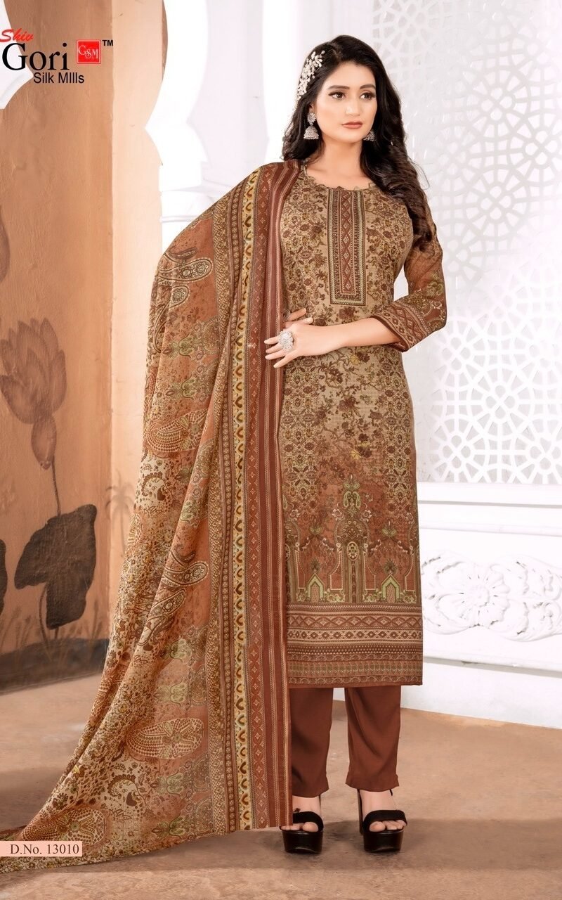 Pakizaa Vol 14 Shiv Gori Silk Mills Wholesale Cotton Dress Material
