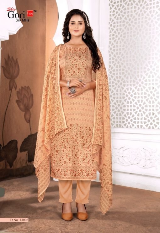 Pakizaa Vol 14 Shiv Gori Silk Mills Wholesale Cotton Dress Material