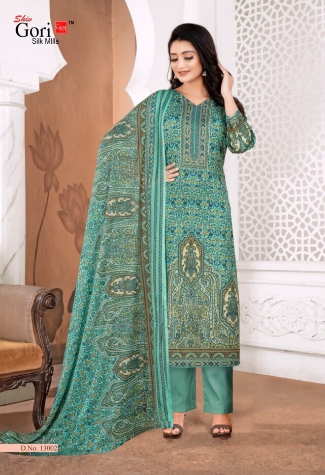 Pakizaa Vol 14 Shiv Gori Silk Mills Wholesale Cotton Dress Material