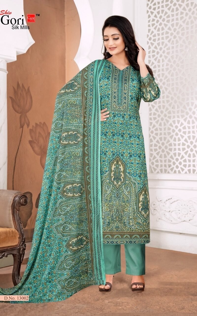 Pakizaa Vol 14 Shiv Gori Silk Mills Wholesale Cotton Dress Material