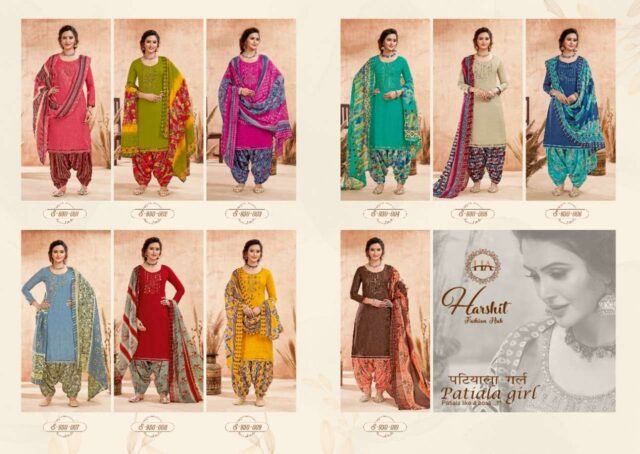 Patiyala Girl Harshit Fashion Wholesale Cotton Dress Material