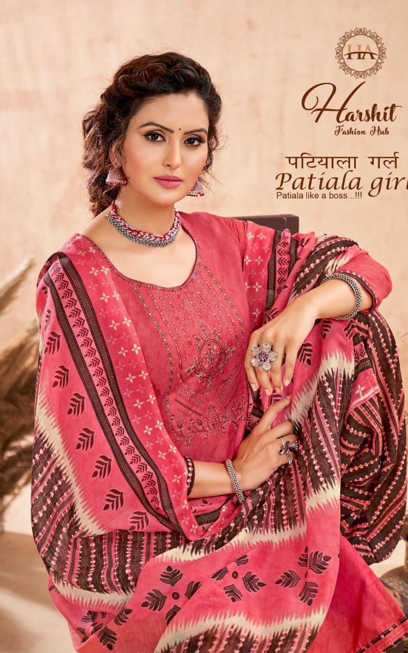 Patiyala Girl Harshit Fashion Wholesale Cotton Dress Material