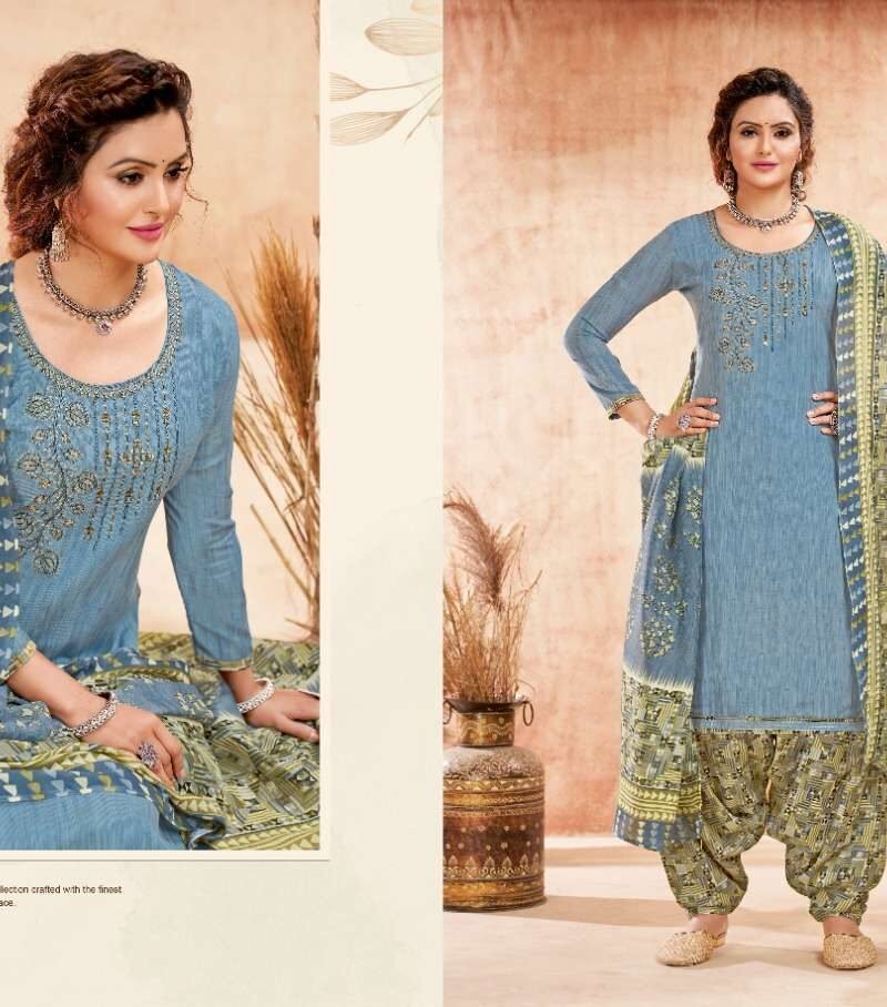 Patiyala Girl Harshit Fashion Wholesale Cotton Dress Material