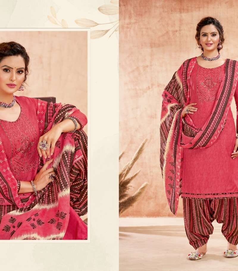 Patiyala Girl Harshit Fashion Wholesale Cotton Dress Material