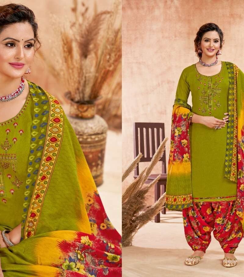 Patiyala Girl Harshit Fashion Wholesale Cotton Dress Material