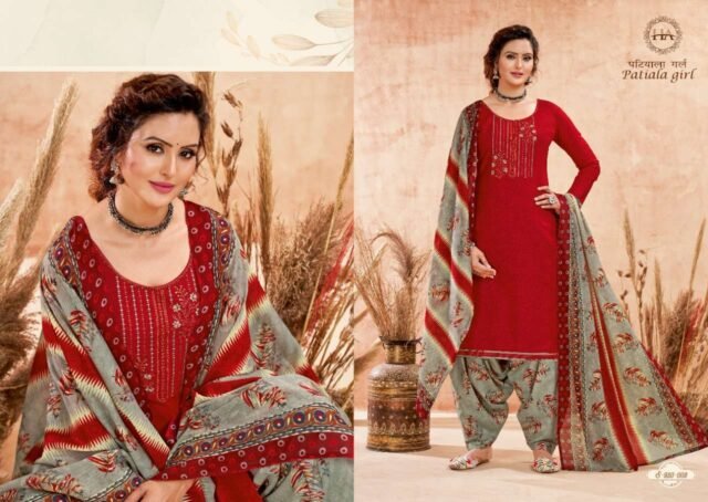 Patiyala Girl Harshit Fashion Wholesale Cotton Dress Material